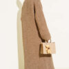 Oversized Pocket Long Knit Cardigan Mink - Image 3