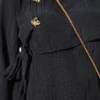 Side-Tied Tunic with Gold Accents Black - Imagen 4