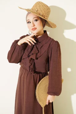 Vista alternativa di Two-Piece Set Brown