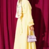 ⁦Buttoned Front Tied Skirt Set Yellow⁩ - الصورة ⁦3⁩