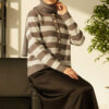Buttoned Knit Short Cardigan Smoke - Image 2