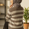 Buttoned Knit Short Cardigan Smoke - Image 3