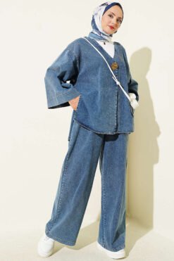 Two-Piece Set Denim Blue