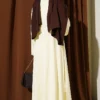 Basic Three-Piece Set with Cardigan Yellow – Bild 3