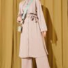 Hooded Cape Set Beige