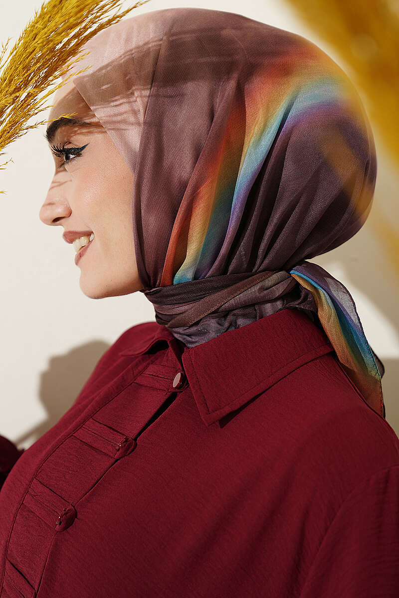Assorted Hologram Patterned Scarf Set of 4 Assorted 7