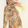 Floral Pattern French Silk Shawl Hazel – Bild 2