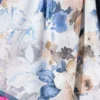 Floral Patterned Soft Shawl Petrol - Afbeelding 4