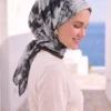 Floral Scarf Series Black - الصورة 2