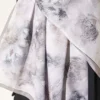 Floral Scarf with Fine Stripe Detail Mink - immagine 4