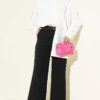 Wide-Leg Palazzo Trousers with Slim Belt Black - immagine 2