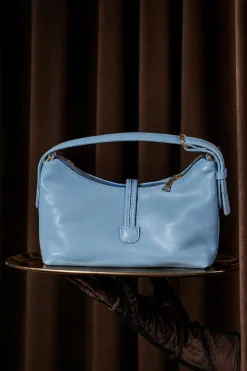 Baguette Bag with Cord Accessory Baby Blue
