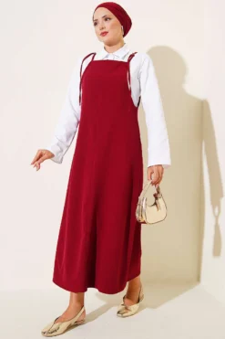 Strap Dress Burgundy