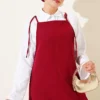 ⁦Strap Dress Burgundy⁩ - الصورة ⁦2⁩