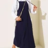 Strap Dress Navy Blue