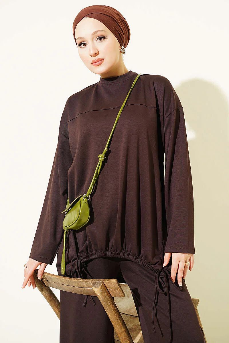 Two-Piece Set Brown - الصورة 2