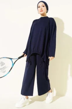 Two-Piece Set Navy Blue