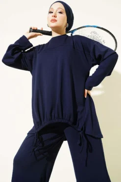 Alternative view of Two-Piece Set Navy Blue