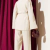Belted Brit Buttoned Two-Piece Set Stone - Imagen 3