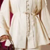 Belted Brit Buttoned Two-Piece Set Stone - Imagen 4