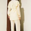 Belted Ruffled Shoulder Two-Piece Set Yellow - Image 3