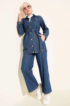 Alternative view of Two-Piece Set Blue