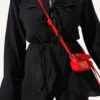 Double Lapel Elastic Waist Two-Piece Set Black - Afbeelding 4