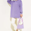 French Terry Plain Tunic Lilac – Image 2