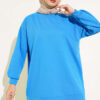 French Terry Plain Tunic Baby Blue - Image 5