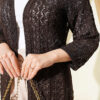 Cardigan Dark Brown – Bild 4