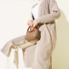 Fine Ribbed Knit Long Cardigan Mink – Image 2