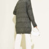 Patterned Knit Cardigan with Tie Closure Khaki - immagine 3