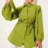 Shirt with Shoulder Cape and Belt Hazel - Imagen 5