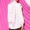 Belted Top with Piece Detail Pink – Bild 3