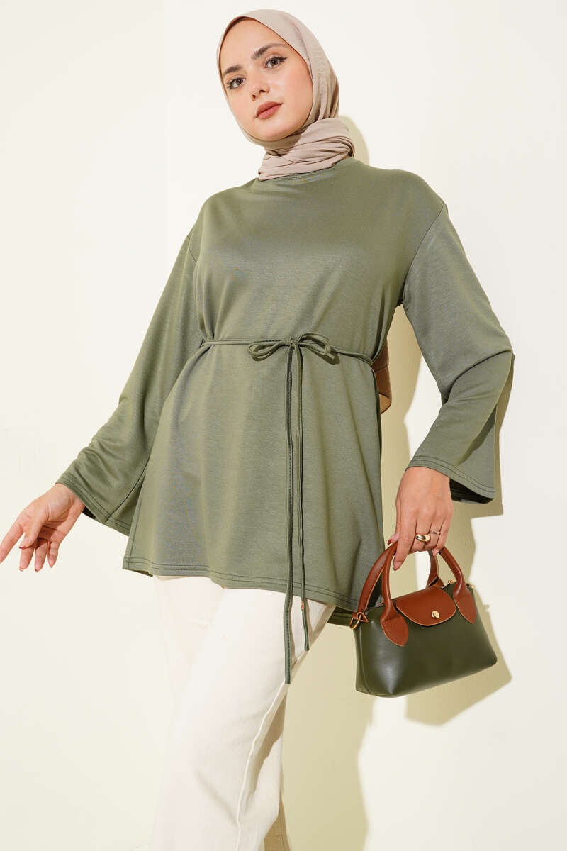 Spanish Sleeve Lace-Up Tunic Hazel