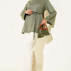 Spanish Sleeve Lace-Up Tunic Hazel - الصورة 2