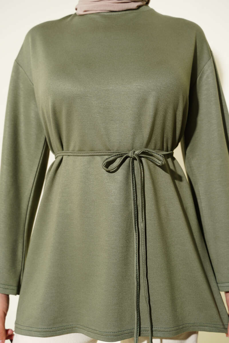 Spanish Sleeve Lace-Up Tunic Hazel - الصورة 4