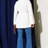 Spanish Sleeve Lace-Up Tunic Ecru - Imagen 3