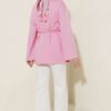 Spanish Sleeve Lace-Up Tunic Pink - Imagen 3