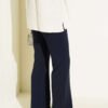 Spanish Flared Waistband Trousers Navy Blue – Bild 3