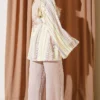 Striped Loose Tunic with Belt Yellow – Bild 3