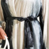 Jacquard Patterned Raglan Sleeve Dress Emerald - Imagen 4