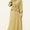 Embroidered Pattern Tie Waist Skirt Set Hazel