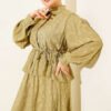 Embroidered Pattern Tie Waist Skirt Set Hazel - Afbeelding 2