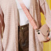 Textured Pattern Basic Knit Cardigan Powder Pink - Afbeelding 4
