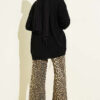 Textured Pattern Basic Knit Cardigan Black - Afbeelding 3