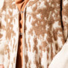 Textured Knit Long Cardigan Latte – Bild 4