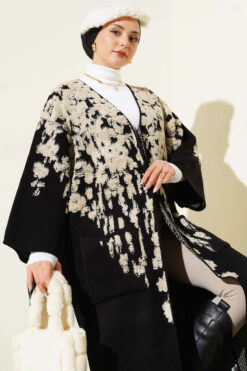 Alternative view of Textured Knit Long Cardigan Stone