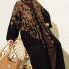 Textured Knit Long Cardigan Mink – Image 2