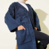 Textured Pocket Long Knit Cardigan Indigo - immagine 2